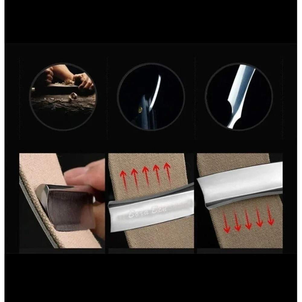 WOOD HANDLE BARBER STRAIGHT CUT THROAT SALON SHAVING RAZOR